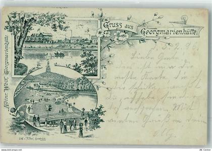 49124 W4504 Georgsmarienhütte 1896 Lithographie Vorläufer Georgmarienhüt... - 13625849
