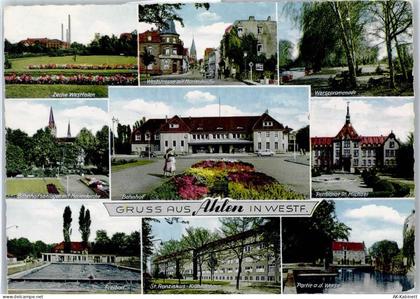 59227 W4730 Ahlen , Westf - Zeche Westfalen, Bahnhofsanlagen, Freibad, W... - 51044080