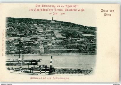 65385 W6220 Niederwald - Rhein Niederwald mit Nationaldenkmal - 51880696