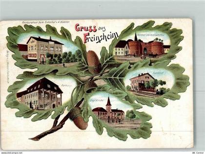 67098 W6713 Freinsheim Lithographie Gasthaus Zum Bahnhof A. Wanner Ratha... - 13614112