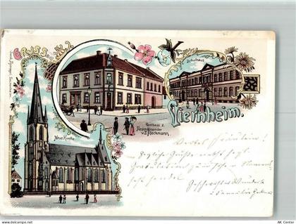 68519 W6806 Viernheim 1901 Lithographie Gasthaus zum Fürsten Alexander v... - 13660134