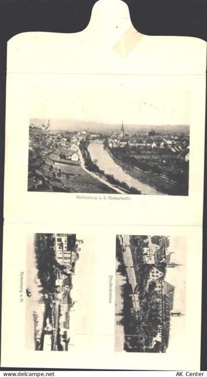 72108 W7407 Rottenburg am Neckar - Grußalbum von Rottenburg mit 3 Ansich... - 13808724