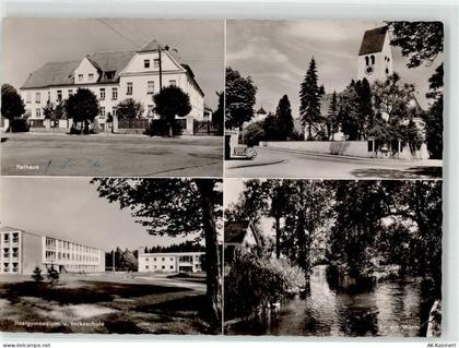 82166 W8032 Gräfelfing - Rathaus Kirche Würm Schule - 52194729