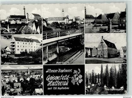 85290 W8069 Geisenfeld - Stadtkirche Krankenhaus Stadtplatz Rathaus - 39247020