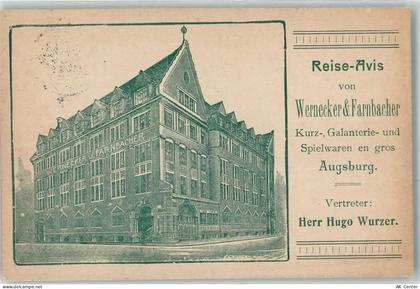 86150 W8900 Augsburg , Bay - Geschäft Wernecker & Farnbacher Kurz- Galan... - 13617022