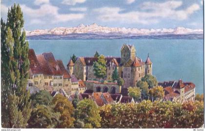 88709 W7758 Meersburg um 1930 - Meersburg, Burg Meersburg, Säntismassiv,... - 20062281