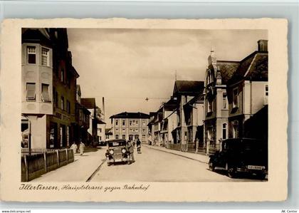 89257 W7918 Illertissen 1934 Foto AK Hauptstraße gegen Bahnhof AK - 13401630