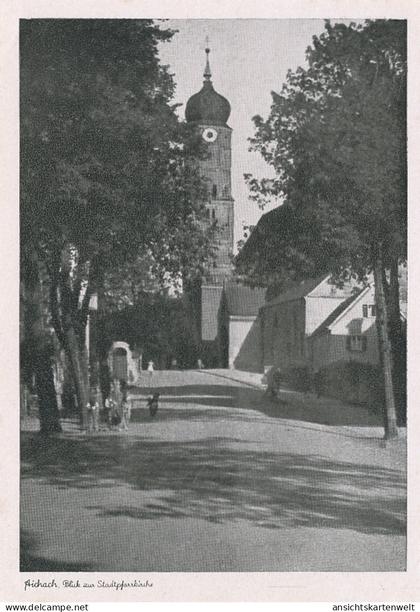 Aichach Blick zur Stadtpfarrkirche ngl #122.796
