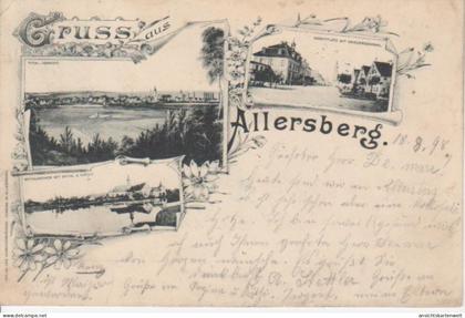 Allersberg Litho Mehrbildkarte gl1898 #75.015
