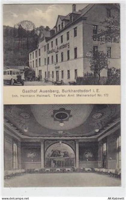 Burkhardtsdorf im Erzgebirge. Innen- und Außenansicht vom Gasthof Auenbe... - 39012416
