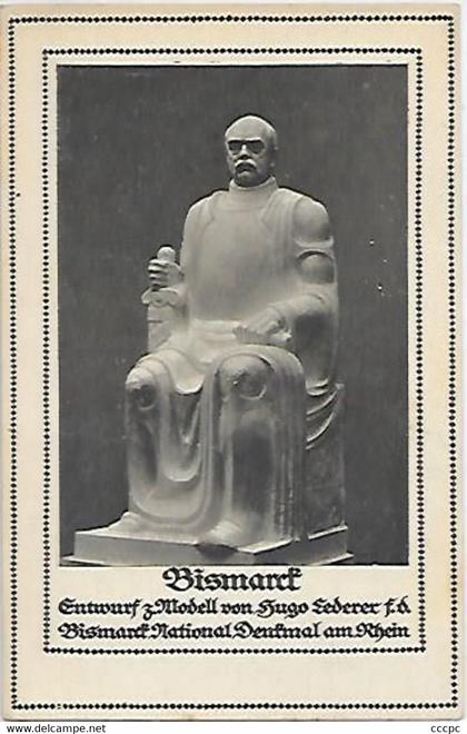 CPA Entwurf Modell von Hugo Lederer - Bismark National Denkmal am Rhein