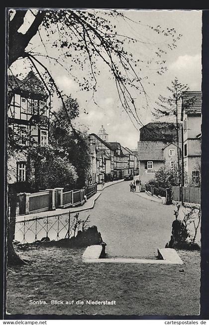 AK Sontra, Blick auf die Niederstadt