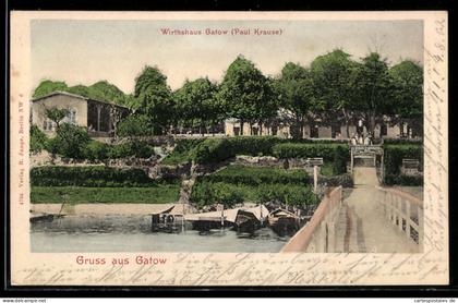 AK Berlin-Gatow, Wirtshaus Gatow von Paul Krause