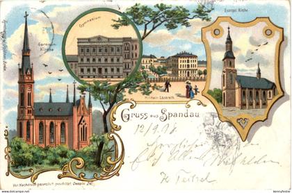 Gruss aus Spandau - Litho