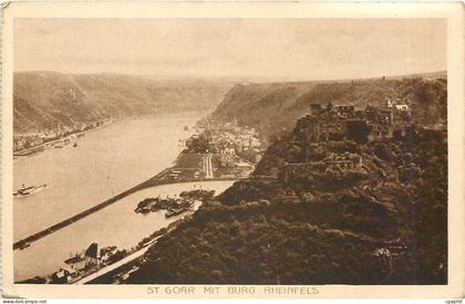 CPA St Goar mit Burg Rheinfels
