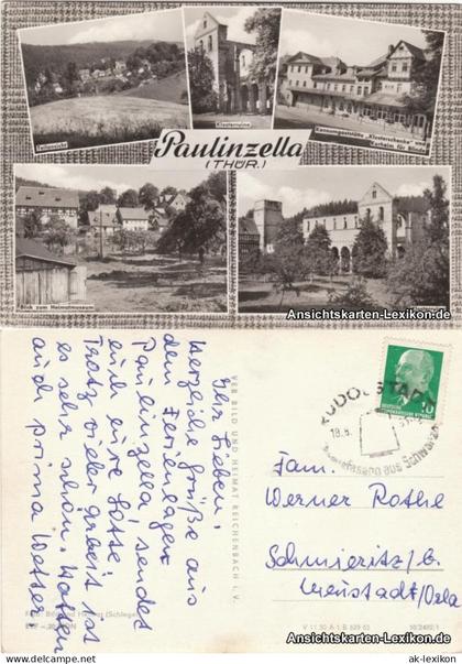 Ansichtskarte Paulinzella-Stadtilm Mehrbild AK ua Klosterruine 1965