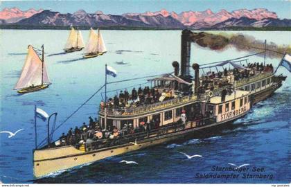 Starnbergersee Starnberg Bayern Salondampfer Starnberg