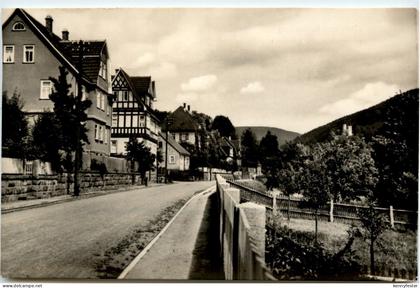 Steinbach-Hallenberg/Thür. - Aaberstrasse mit Hallenburg
