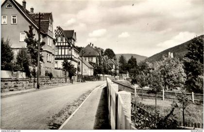 Steinbach-Hallenberg/Thür. - Arzbergstrasse mit Hallenburg