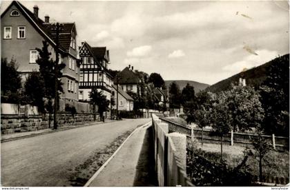 Steinbach-Hallenberg/Thür. - Arzbergstrasse mit Hallenburg
