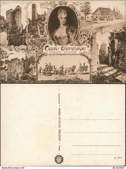 Ansichtskarte Stolpen Burg Stolpen Mehrbild Gräfin Cosel 1918