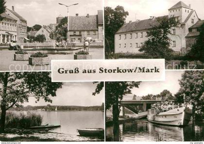 Storkow Mark Marktplatz Schloss Seeblick Ausflugsschiff