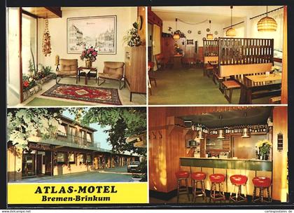 AK Stuhr, Atlas-Motel, Gottlieb-Daimler-Strasse 3, Innenansichten
