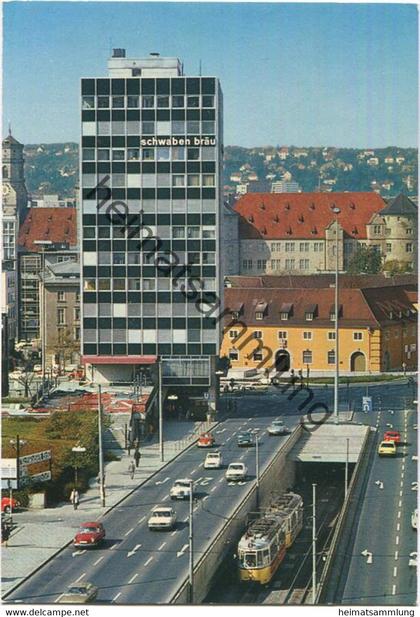 Stuttgart - Blick zum Charlottenplatz - AK Grossformat - Zobel-Verlag Stuttgart
