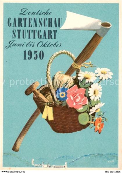 Stuttgart Deutsche Gartenschau Stuttgart 1950