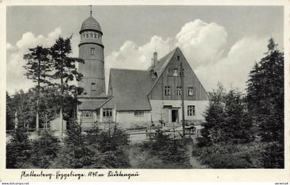AK Plattenburg Aussichtsturm Erzgebirge Sudetengau 1941 gelaufen Postkarte