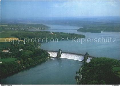 Moehnetalsperre Sperrmauer Fliegeraufnahme