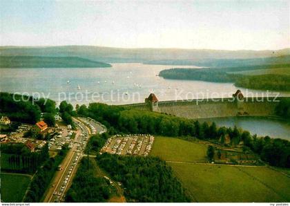 Moehnetalsperre Staumauer Luftaufnahme