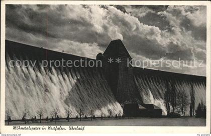 Moehnetalsperre ueberlauf