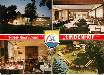 Sundern Sauerland Hotel Lindenhof Gastraum Speisesaal Garten