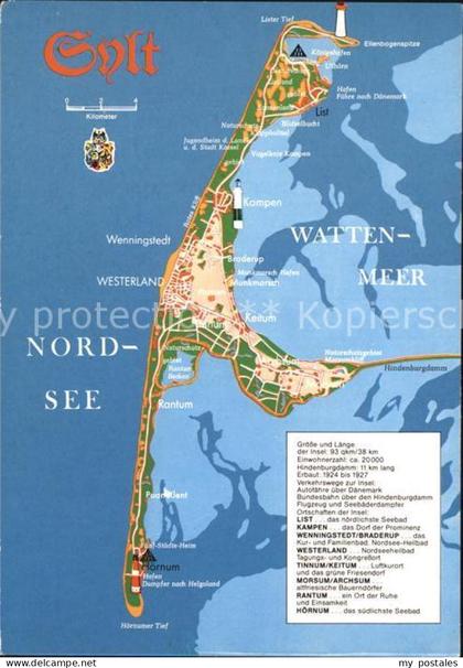 Sylt Karte
