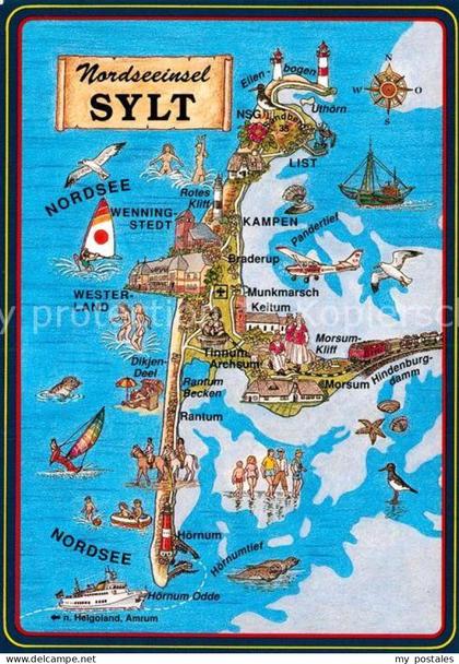 Sylt Lageplan