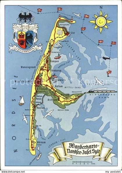 Sylt Wanderkarte