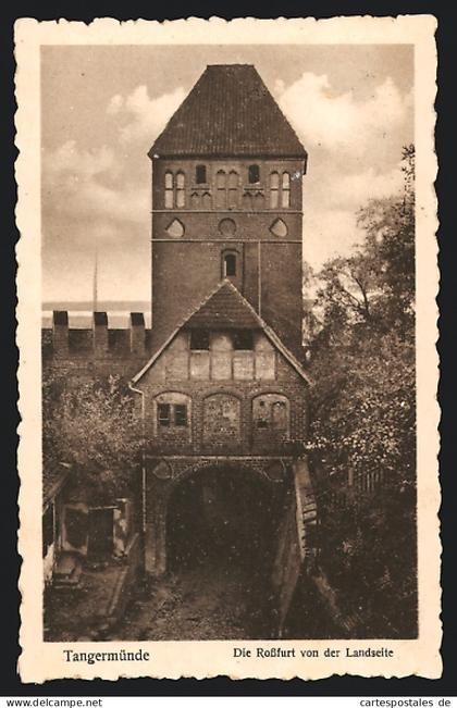 AK Tangermünde, Die Rossfurt von der Landseite