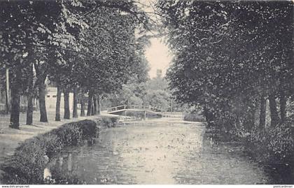 Deutschland - TAUCHA - Partie an der Parthe m. Blick auf den Aussichts-Turm
