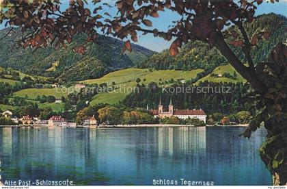 Tegernsee Bayern Schloss Tegernsee Alte Post Schlosscafe