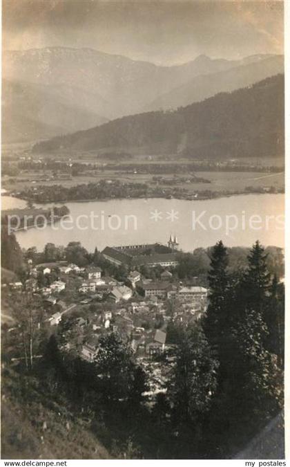 Tegernsee Blick auf den Tegernsee mit Kloster Alpen