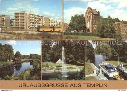 Templin Ringstrasse  Stadtmauer Prenzlauer Tor