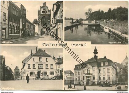 Teterow - Marktplatz - Rathaus - Nordtor - Foto-AK Grossformat 60er Jahre - Verlag Robophot Bestensee