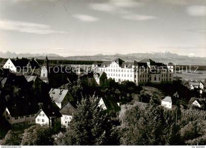 Tettnang Ansicht mit Schloss Blick gegen die Alpen