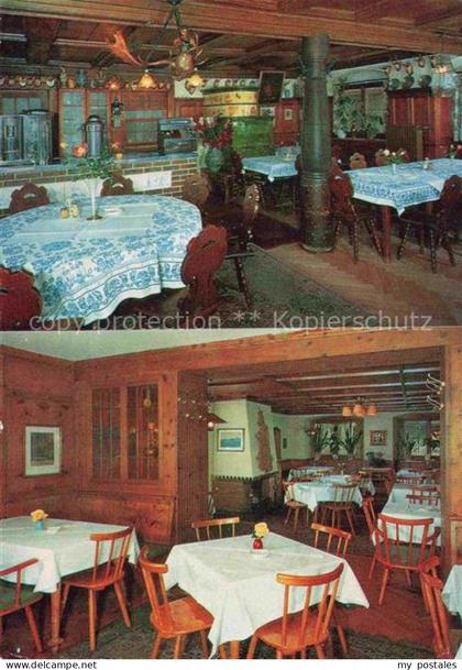 Tettnang Bodenseekreis BW Hotel-Rad Gaststube Jagdtrophaeen Kachelofen Holzverta