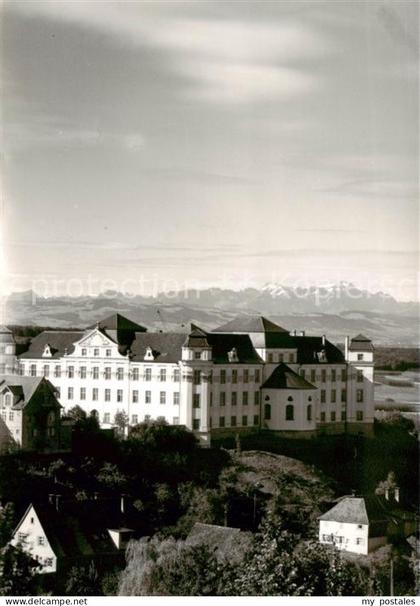 Tettnang Schloss gegen die Alpen