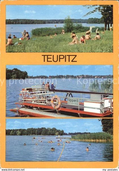 Teupitz Am Teupitzer See Badestrand Boot