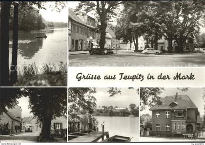 Teupitz Teich Boot Strassenansicht