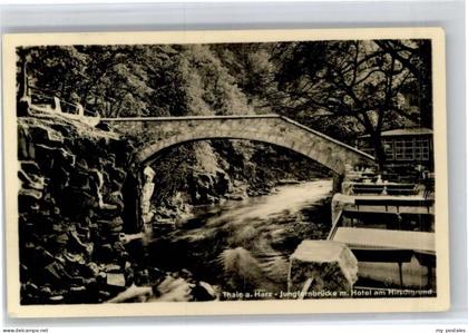 Thale Harz Thale Jungfernbruecke Hotel am Hirschgrund