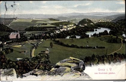 CPA Greiz im Vogtland, Blick vom Hirschstein